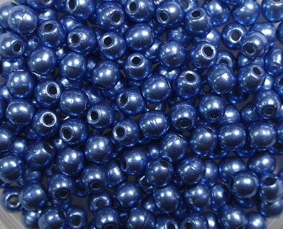 03-R-05A05 Colortrends Saturated Metallic Little Boy Blue Round 3 mm. 100 stuks-0 03-R-05A05 Colortrends Saturated Metallic Little Boy Blue Round 3 mm. 100 stuks-0