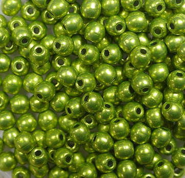 03-R-05A09 Colortrends Saturated Metallic Lime Punch Round 3 mm. 100 stuks-0 03-R-05A09 Colortrends Saturated Metallic Lime Punch Round 3 mm. 100 stuks-0