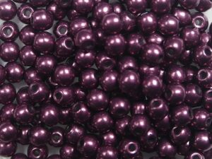 03-R-06B01 Colortrends Saturated Metallic Red Pear Round 3 mm. 100 stuks-0