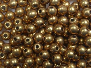 03-R-06B04 Colortrends Saturated Metallic Ceylon Yellow Round 3 mm. 100 stuks-0