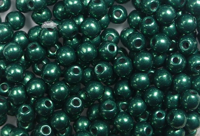 03-R-06B05 Colortrends Saturated Metallic Martini Olive Round 3 mm. 100 stuks-0