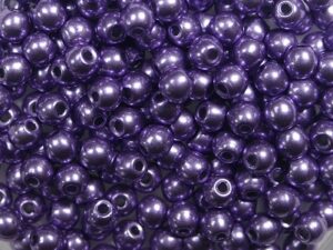 03-R-06B08 Colortrends Saturated Metallic Crocus Petal Round 3 mm. 100 stuks-0