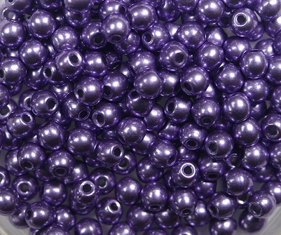 03-R-06B08 Colortrends Saturated Metallic Crocus Petal Round 3 mm. 100 stuks-0