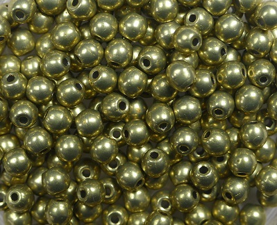 03-R-06B09 Colortrends Saturated Metallic Limelight Round 3 mm. 100 stuks-0