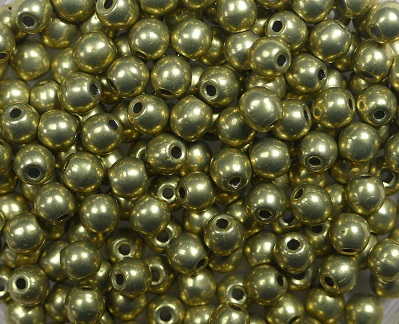 03-R-06B09 Colortrends Saturated Metallic Limelight Round 3 mm. 100 stuks-0 03-R-06B09 Colortrends Saturated Metallic Limelight Round 3 mm. 100 stuks-0