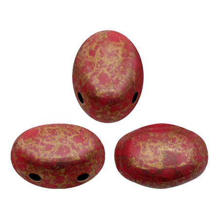 SAM-93200-15496 Samos® par Puca Opaque Coral Red Bronze 10 gram-0 SAM-93200-15496 Samos® par Puca Opaque Coral Red Bronze 10 gram-0