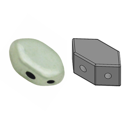 PAR-03000-14457 Paros® par Puca Opaque White Light Green Ceramic Look 10 gram-0 PAR-03000-14457 Paros® par Puca Opaque White Light Green Ceramic Look 10 gram-0