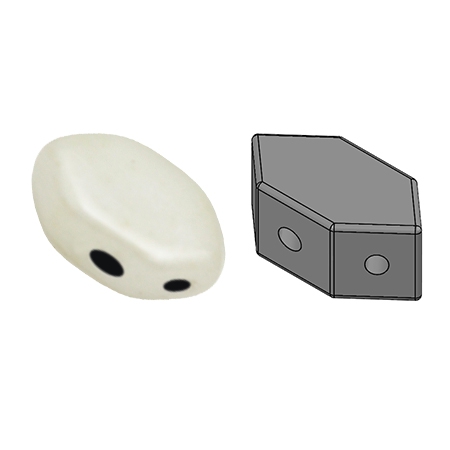 PAR-03000-14400 Paros® par Puca Opaque White Ceramic Look 10 gram-0 PAR-03000-14400 Paros® par Puca Opaque White Ceramic Look 10 gram-0