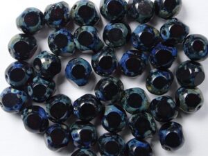 0050281 Siam Picasso Soccer Bead 6 mm. 20 Pc.