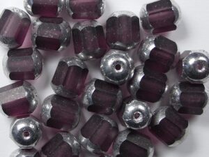 0080210 Amethyst Labrador Lantern facet 10 Pc