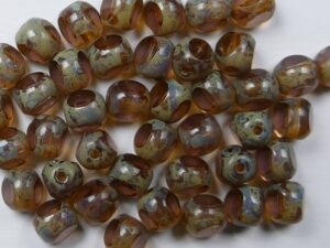 0080702 Light Amethyst Picasso 3 Cut 6 mm. 20 Pc.