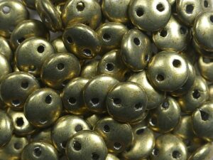 CML-04B08 CzechMate Lentils Colortrends Saturated Metallic Golden Lime 40 Pc.