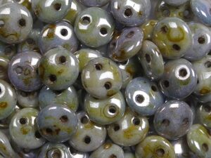 CML-02010LN CzechMate Lentils Luster Opaque Green 40 Pc.