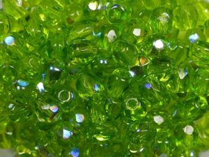 FP1-04-50210-28701 Light Olivine AB Czech Glass Facet Firepolish 4mm 50 stuks - Afbeelding 1