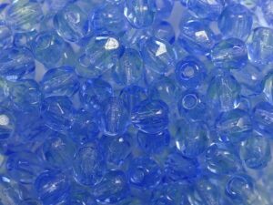 FP1-04-87311 Sapphire Peridot Czech Glass Facet Firepolish 4mm 50 stuks - Afbeelding 1