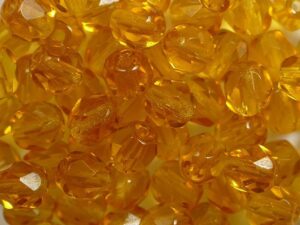 FP1-05-10070 Topaz Czech Glass Facet Firepolish 5mm 35 stuks