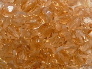 FP1-05-70140 Light Peach Czech Glass Facet Firepolish 5mm 35 stuks - Afbeelding 1