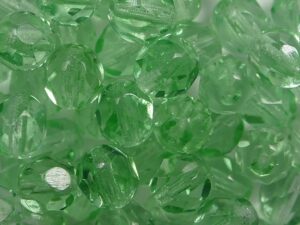 FP1-06-50500 Light Peridot Czech Glass Facet Firepolish 6 mm 25 stuks - Afbeelding 1