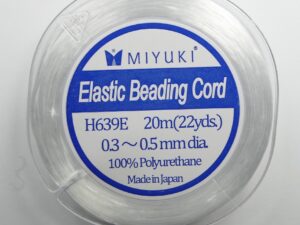 MEL0520 Miyuki Elastic Beading Cord 20 meter 0,3-0.5 mm. - Afbeelding 1