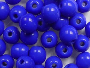 06-R-33050 Opaque Blue Round 6 mm. 50 Pc. - Afbeelding 1