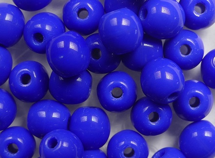 06-R-33050 6 mm rounds opaque Blue kleurnummer 33050