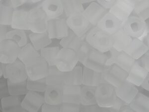 TC-04-0001F Transparent Frosted Crystal 4 mm Toho Cubes