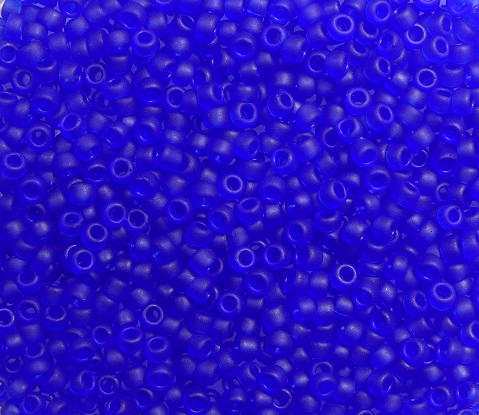 tr-15-0008F toho rocailles transparent frosted cobalt kleurnummer 8f