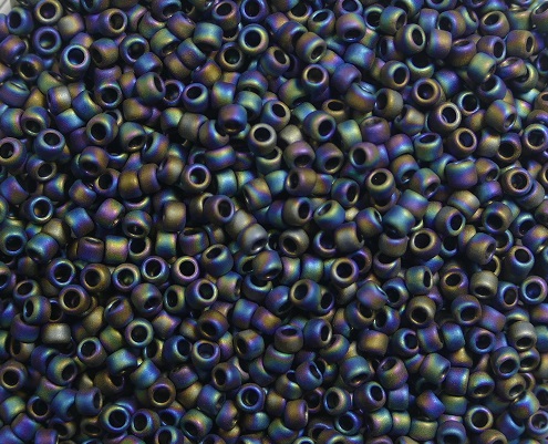 tr-15-0086F toho rocailles opaque frosted rainbow iris kleurnummer 86F