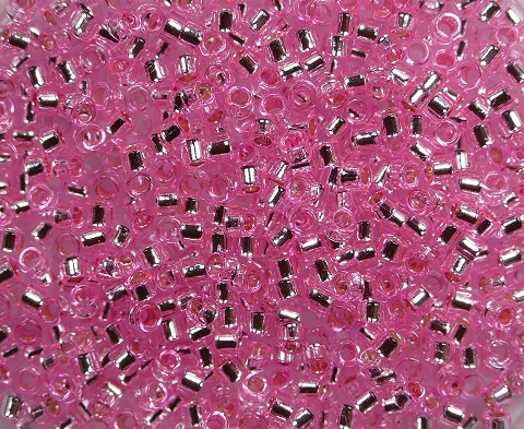 tt-01-0038 toho treasures 11-0 silver lined pink kleurnummer 38