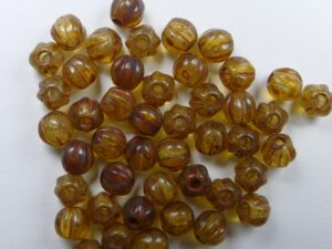 0030325 Crystal Picasso 6 mm Melon Beads 25 Pc. - Afbeelding 1