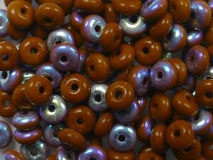 0030326 Opaque Chocolate AB Rondelle 80 Pc. - Afbeelding 1