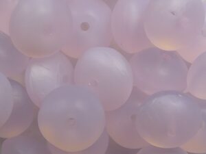 0070433 Matte Pink Opal Rondelle Donut 9 x 6 mm. 20 stuks. - Afbeelding 1