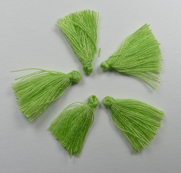 TS-AG tassel, kwastje 1,7 cm appelgroen
