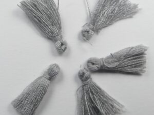 TS-GR Tassels, katoenen kwastje 1,7 cm Grijs 4 Pc.