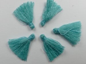 TS-JA Tassels, katoenen kwastje 1,7 cm Jade 4 Pc.