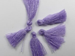 TS-LI Tassels, katoenen kwastje 1,7 cm Lila 4 Pc.