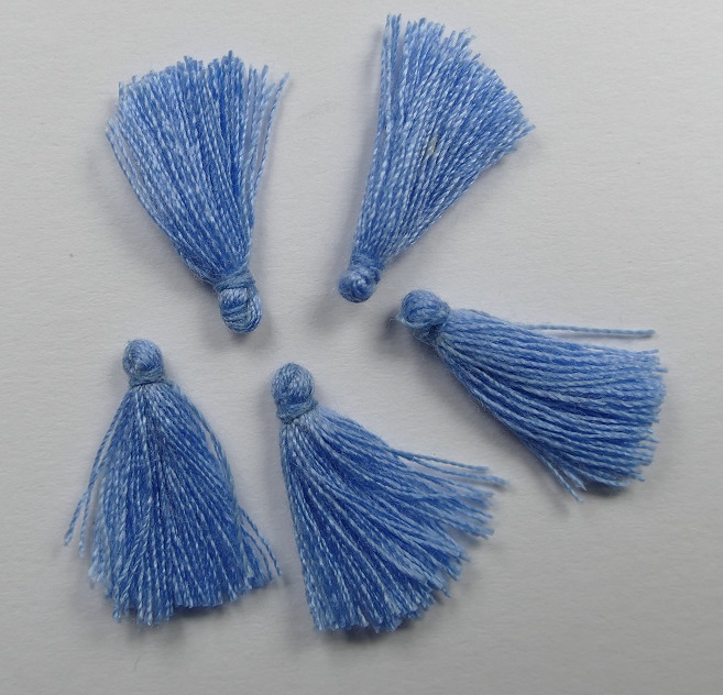 TS-ZTBL tassel, kwastje 1,7 cm zacht blauw