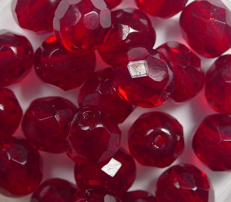 fp1-08-90090 8 mm firepolish siam red