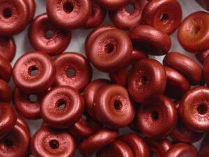WB-01890 Lava Red Matubo® Wheel Beads Ø 6 mm. 10 gram