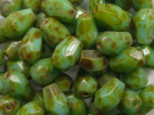 0100541 Jade Travertin Peervormig Facet 25 Pc. - Afbeelding 1