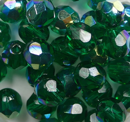 fp1-07-50720-28701 7 mm firepolish emerald AB