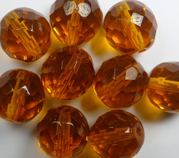fp1-12-10080 12 mm firepolish dark topaz
