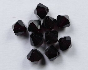 PrBic-06-GAR Garnet Preciosa Bicones 6 mm 10 stuks