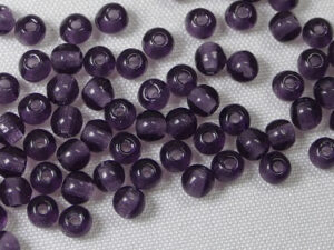 Round Beads , 3 mm, Czech Glass Tanzanite - Afbeelding 1