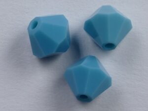 6 mm Turquoise Swarovski Element Bicones - Afbeelding 1
