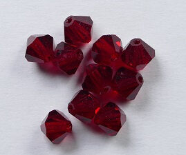 PrBic-06-SIAM Siam Preciosa Bicones 6 mm 10 stuks - Afbeelding 1