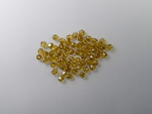 FP1-03-10040W Twilight Medium Topaz Czech Glass Facet Firepolish 3mm 50 stuks