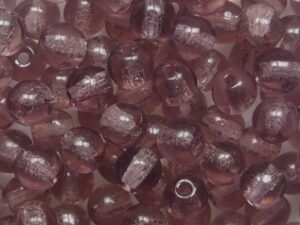 04-R-20050 Light Amethyst Druk Round Glass beads 4 mm