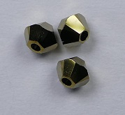 3 mm Crystal Dorado 2x Swarovski Element Bicones - Afbeelding 1