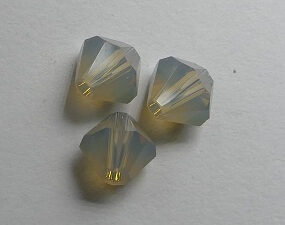 SW-05-LGO 5 mm Light Grey Opal Swarovski Element Bicones - Afbeelding 1